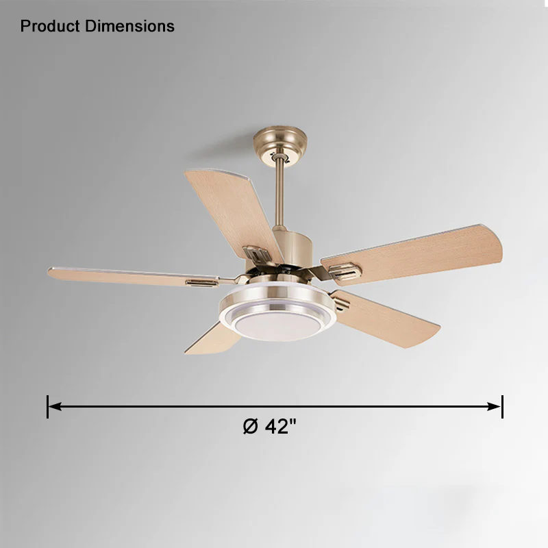 WOMO Stainless Steel Ceiling Fan Lamp-WM5057 - Image 17