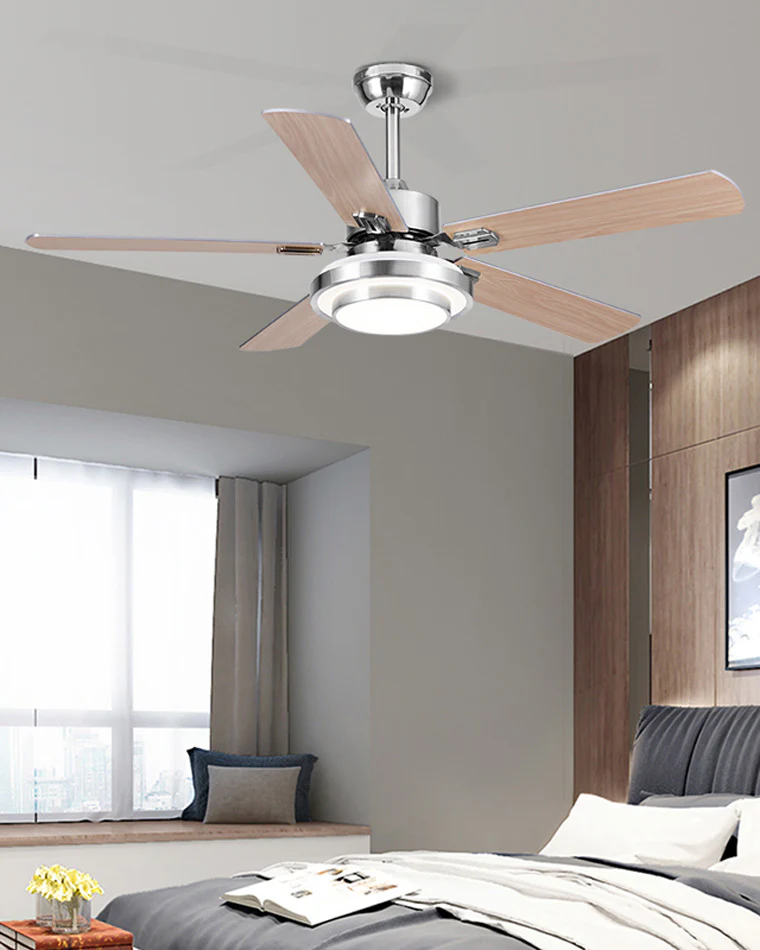 WOMO Stainless Steel Ceiling Fan Lamp-WM5057 - Image 3