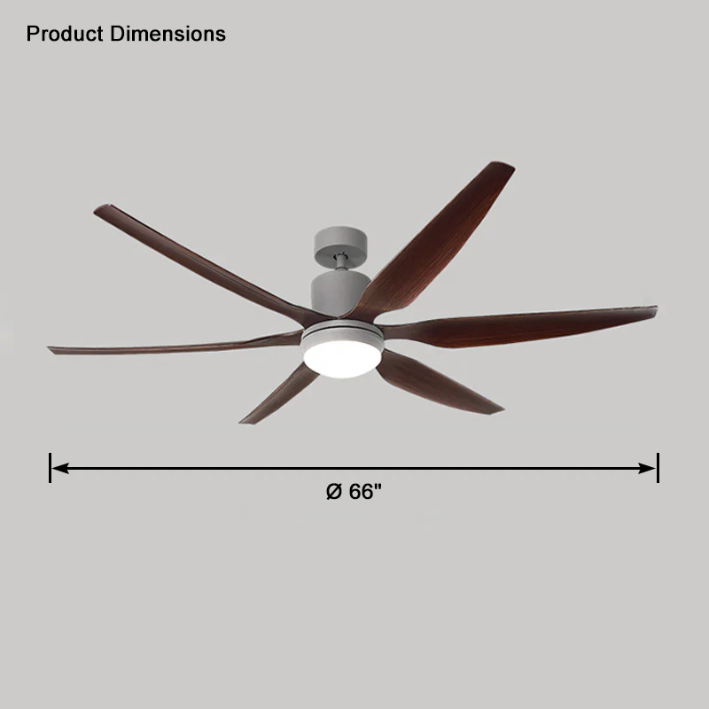WOMO 5 Blade Large Ceiling Fan Lamp-WM5064 - Image 20