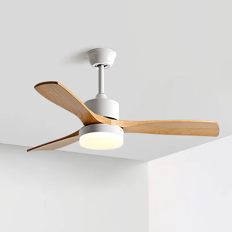 WOMO 3 Wood Blade Ceiling Fan Lamp-WM5068 - Image 11