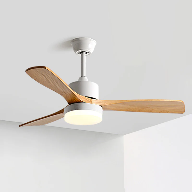 WOMO 3 Wood Blade Ceiling Fan Lamp-WM5068 - Image 12