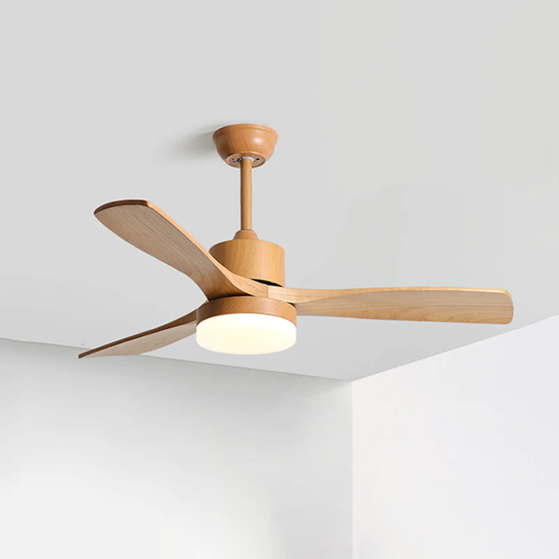 WOMO 3 Wood Blade Ceiling Fan Lamp-WM5068 - Image 19
