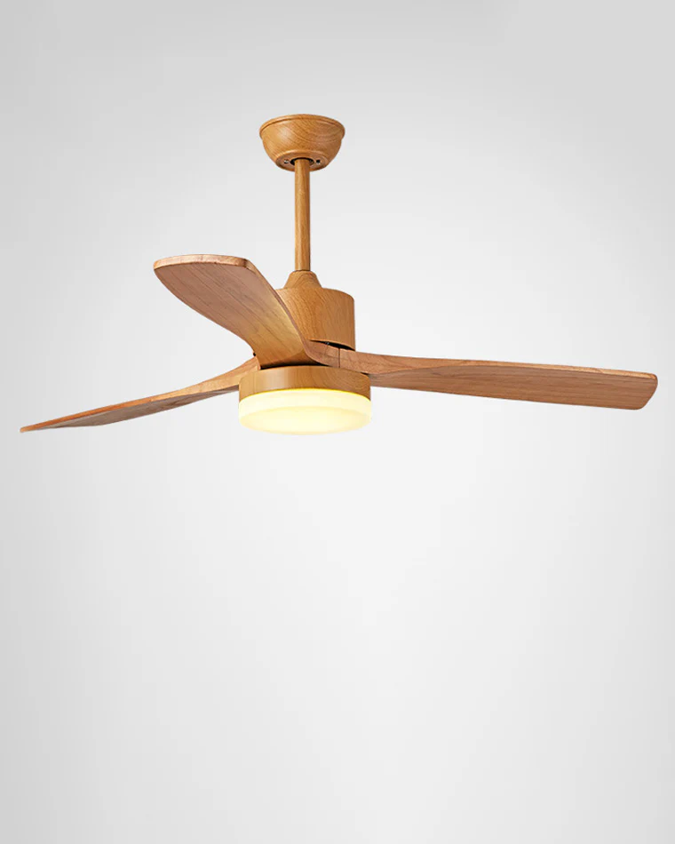 WOMO 3 Wood Blade Ceiling Fan Lamp-WM5068 - Image 8