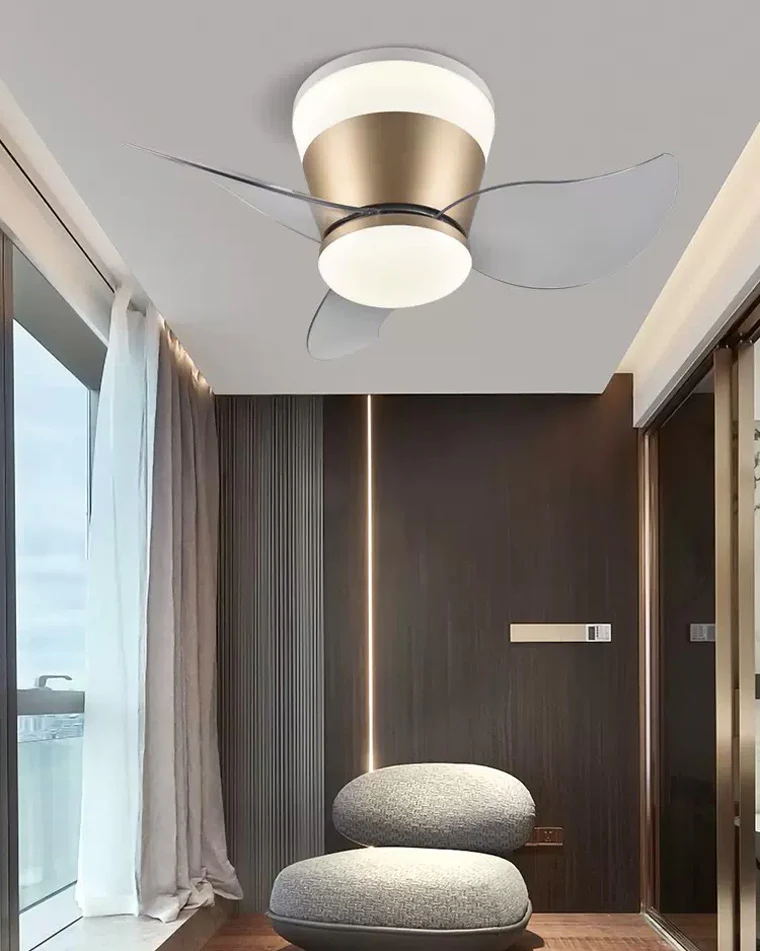 WOMO Small Low Profile Ceiling Fan Lamp-WM5084 - Image 6