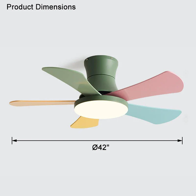 WOMO Scandi Low Profile Ceiling Fan Lamp-WM5086 - Image 18