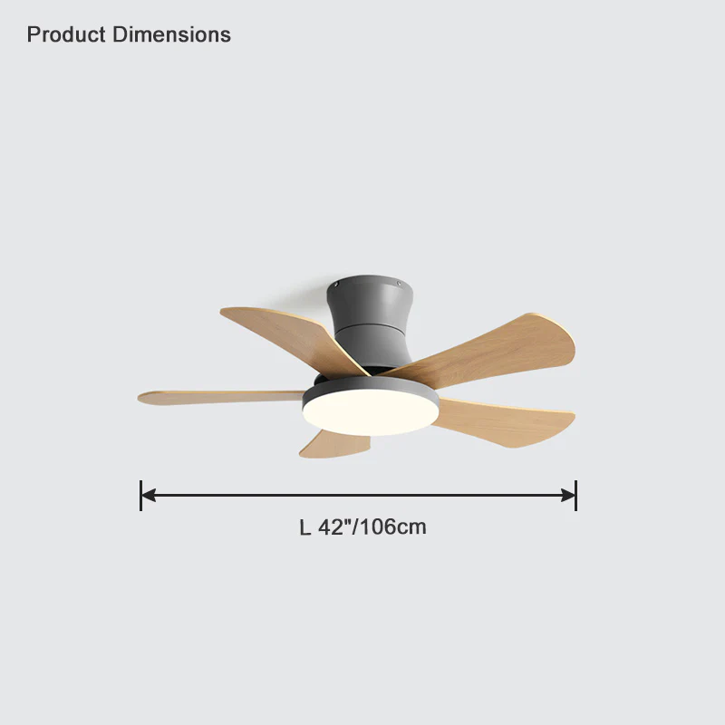 WOMO Scandi Low Profile Ceiling Fan Lamp-WM5086 - Image 22