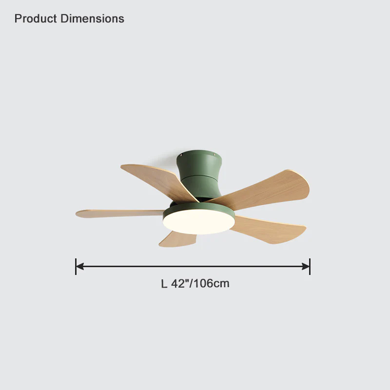 WOMO Scandi Low Profile Ceiling Fan Lamp-WM5086 - Image 24