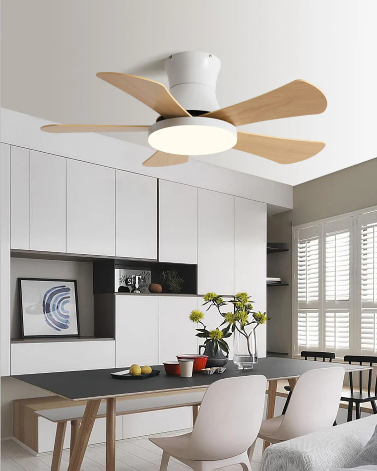 WOMO Scandi Low Profile Ceiling Fan Lamp-WM5086 - Image 3