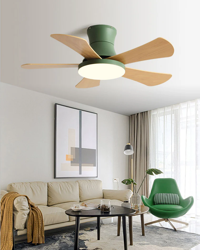 WOMO Scandi Low Profile Ceiling Fan Lamp-WM5086 - Image 4