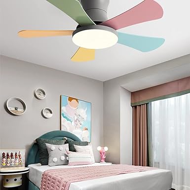WOMO Scandi Low Profile Ceiling Fan Lamp-WM5086 - Image 5