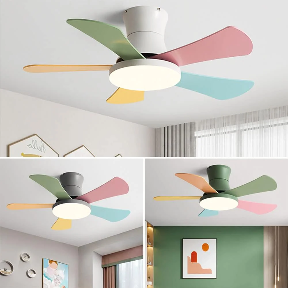 WOMO Scandi Low Profile Ceiling Fan Lamp-WM5086 - Image 6