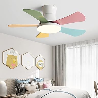 WOMO Scandi Low Profile Ceiling Fan Lamp-WM5086 - Image 7