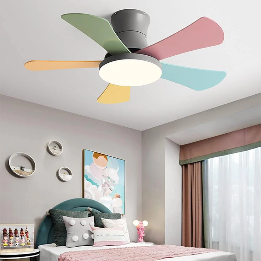WOMO Scandi Low Profile Ceiling Fan Lamp-WM5086 - Image 8