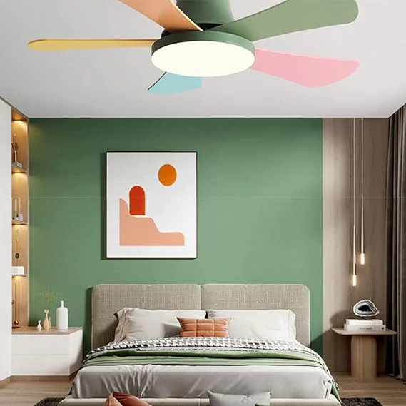 WOMO Scandi Low Profile Ceiling Fan Lamp-WM5086 - Image 9