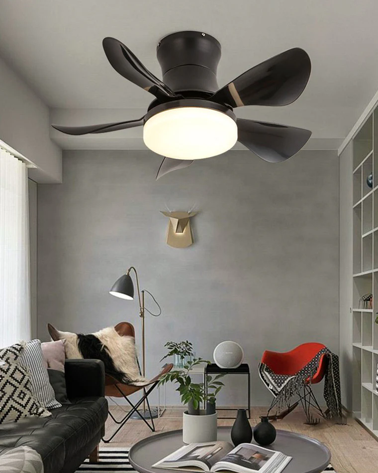 WOMO Small Ceiling Fan Lamp-WM5088 - Image 4
