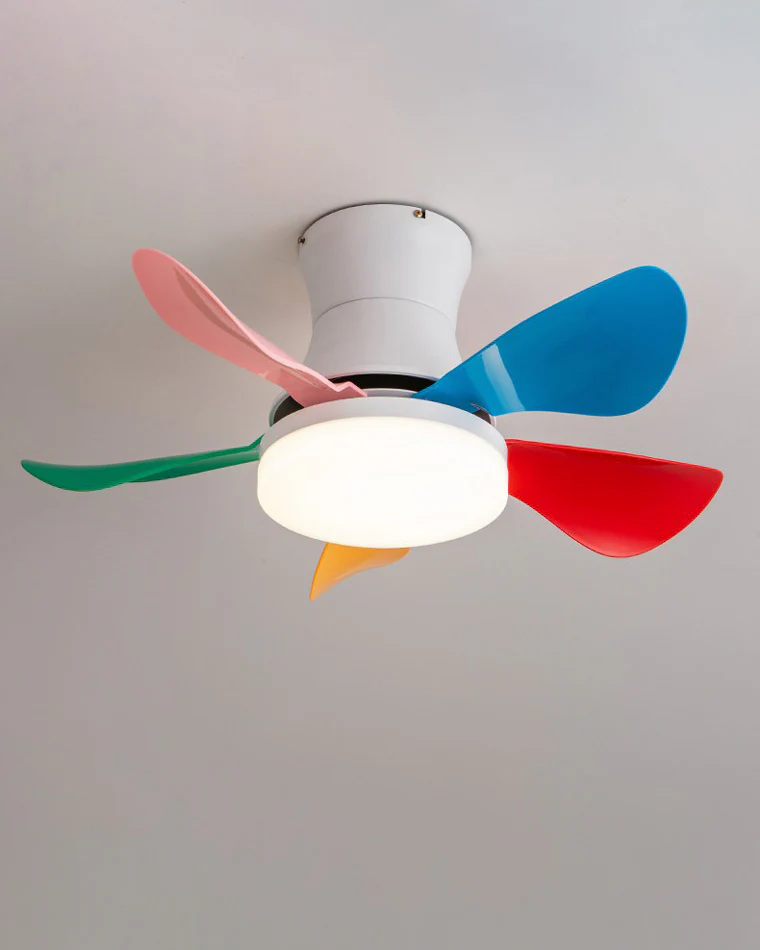 WOMO Small Ceiling Fan Lamp-WM5088 - Image 7
