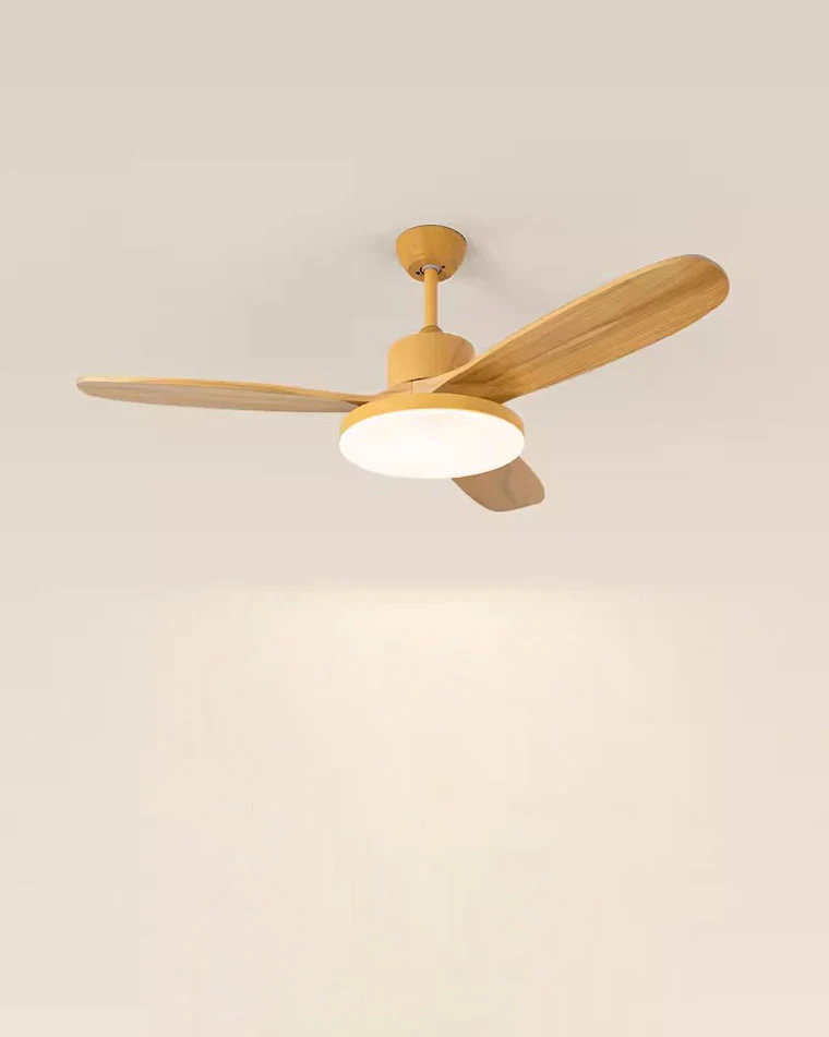 WOMO 3 Wood Blade Ceiling Fan Lamp-WM5090 - Image 10