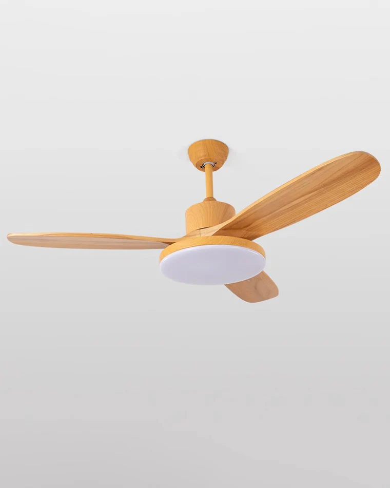 WOMO 3 Wood Blade Ceiling Fan Lamp-WM5090 - Image 9