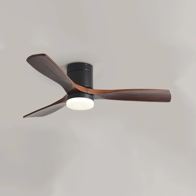 WOMO 3 Wood Blade Hugger Ceiling Fan Lamp-WM5116 - Image 13