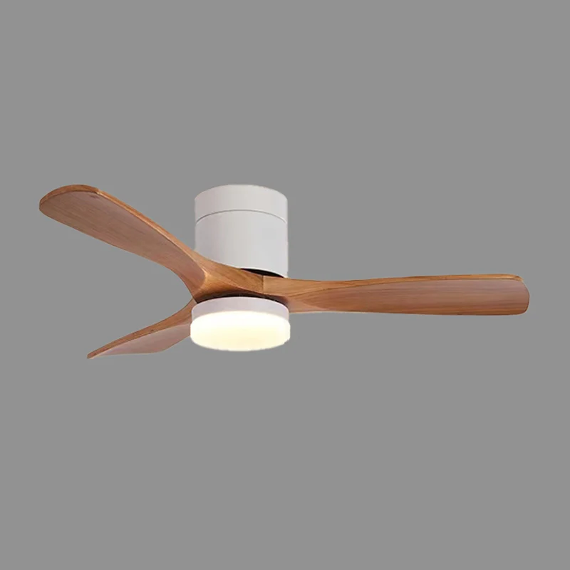WOMO 3 Wood Blade Hugger Ceiling Fan Lamp-WM5116 - Image 19