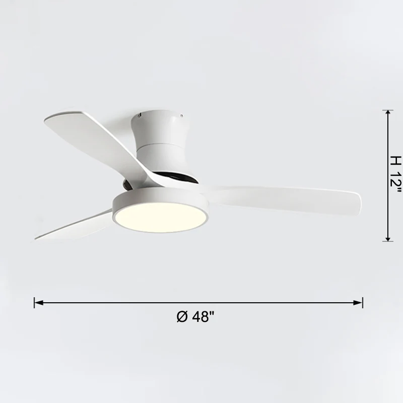 WOMO Low Profile Ceiling Fan Lamp-WM5124 - Image 16