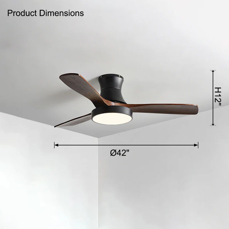 WOMO Low Profile Ceiling Fan Lamp-WM5124 - Image 20