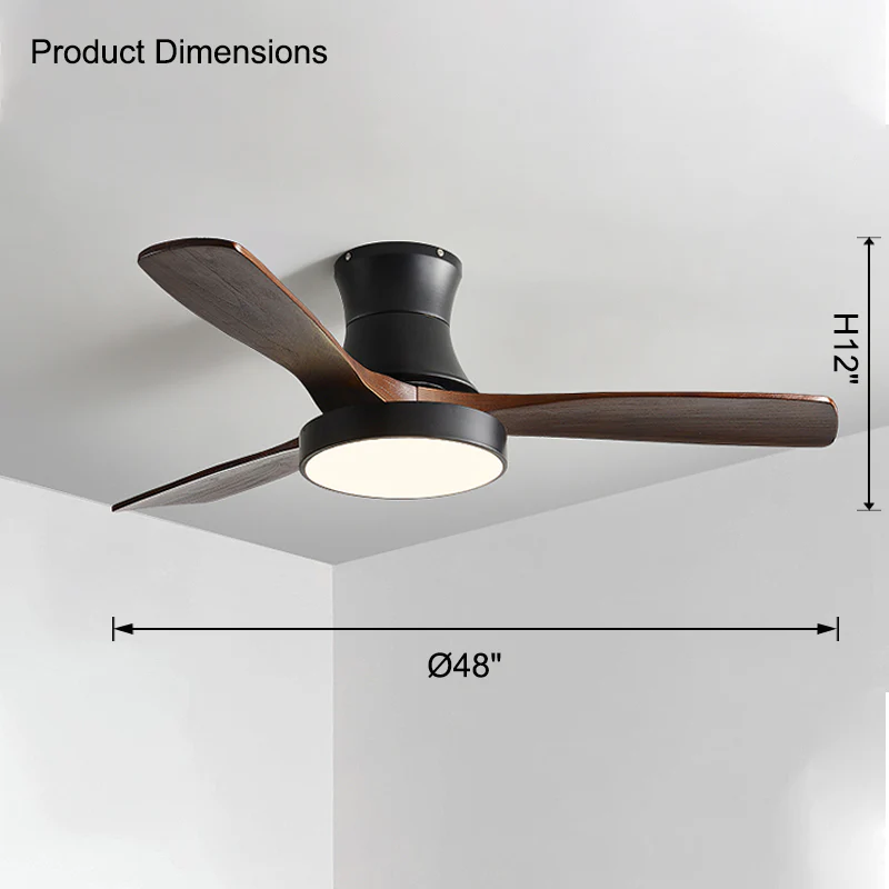 WOMO Low Profile Ceiling Fan Lamp-WM5124 - Image 22