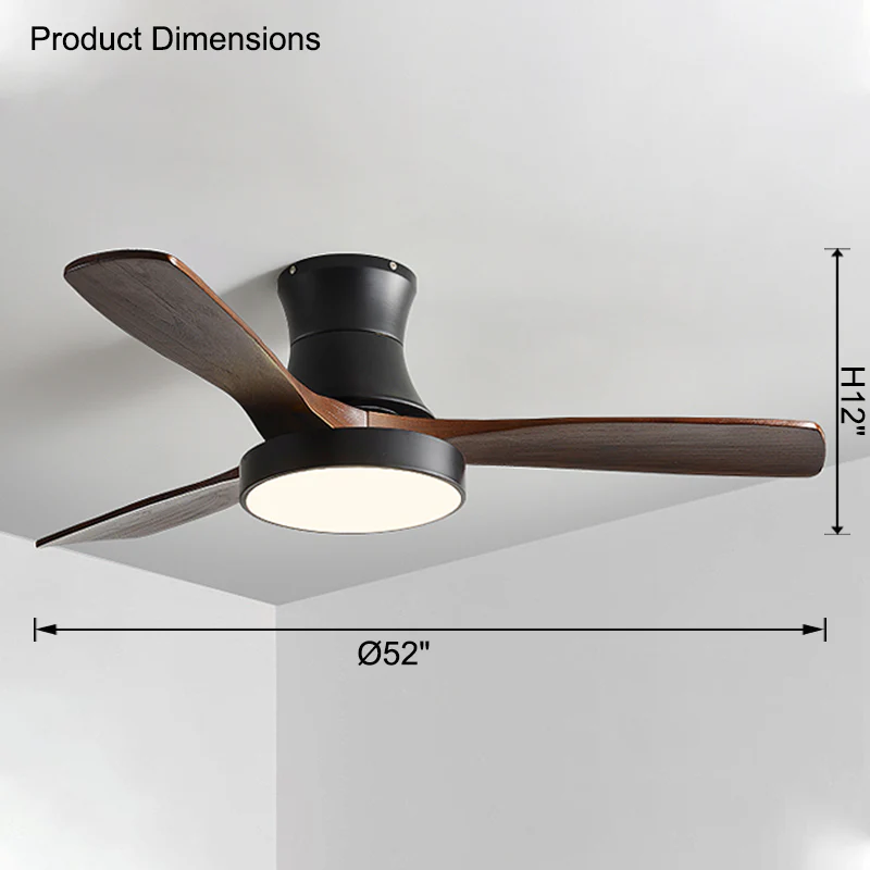 WOMO Low Profile Ceiling Fan Lamp-WM5124 - Image 24