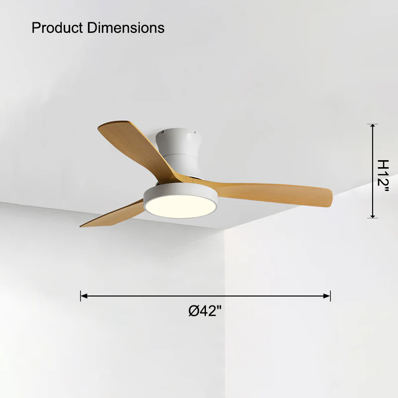 WOMO Low Profile Ceiling Fan Lamp-WM5124 - Image 26