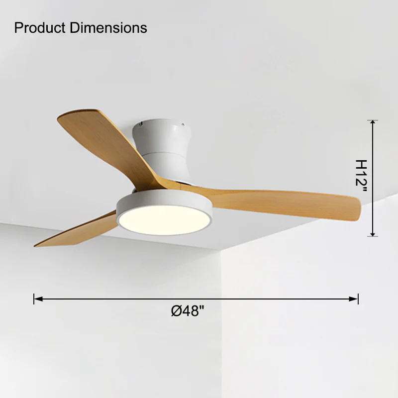 WOMO Low Profile Ceiling Fan Lamp-WM5124 - Image 28