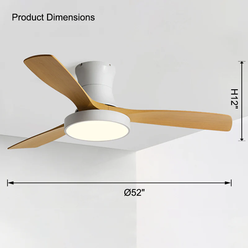 WOMO Low Profile Ceiling Fan Lamp-WM5124 - Image 30