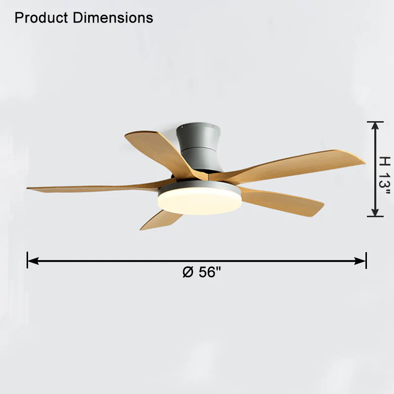 WOMO 5 Blade Modern Ceiling Fan Lamp-WM5126 - Image 29