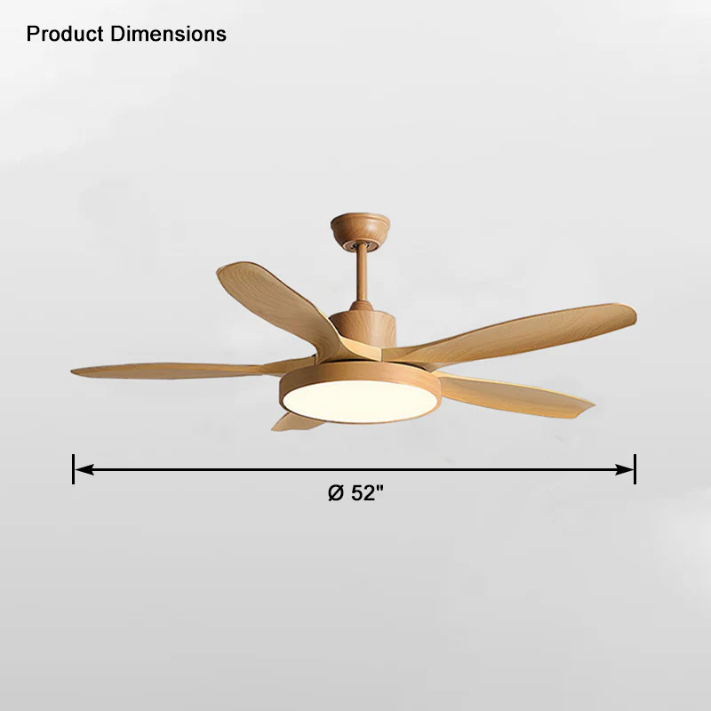 WOMO 5 Blade Modern Ceiling Fan Lamp-WM5129 - Image 28
