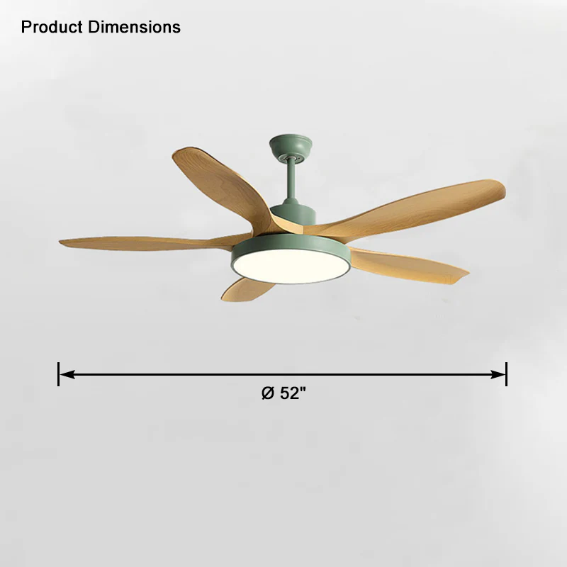 WOMO 5 Blade Modern Ceiling Fan Lamp-WM5129 - Image 36