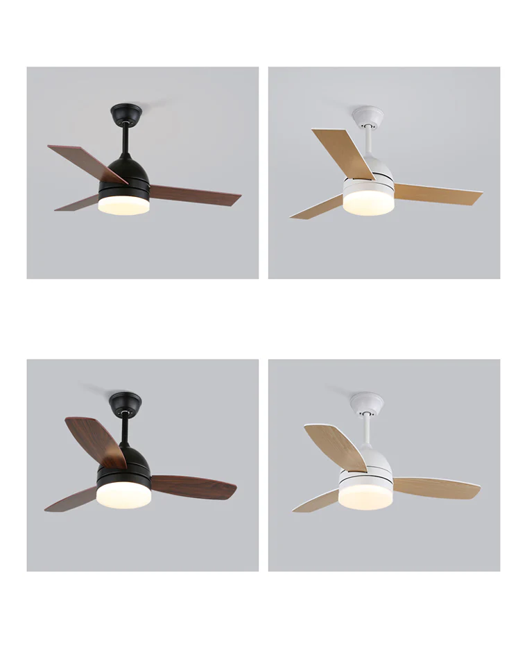 WOMO 3 Wood Blade Ceiling Fan Lamp-WM5001 - Image 10