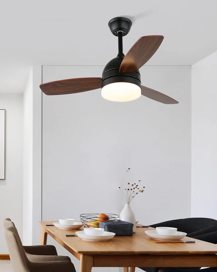 WOMO 3 Wood Blade Ceiling Fan Lamp-WM5001 - Image 5