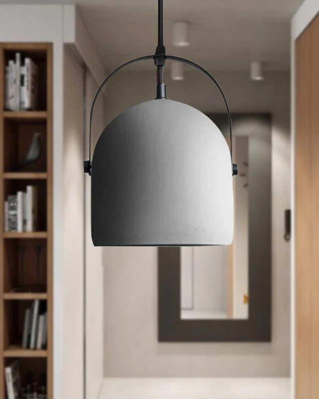 WOMO Concrete-like Bell Pendant Light-WM2565 - Image 5