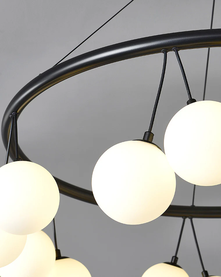 WOMO Cherry Glass Globe Chandelier-WM2318 - Image 7