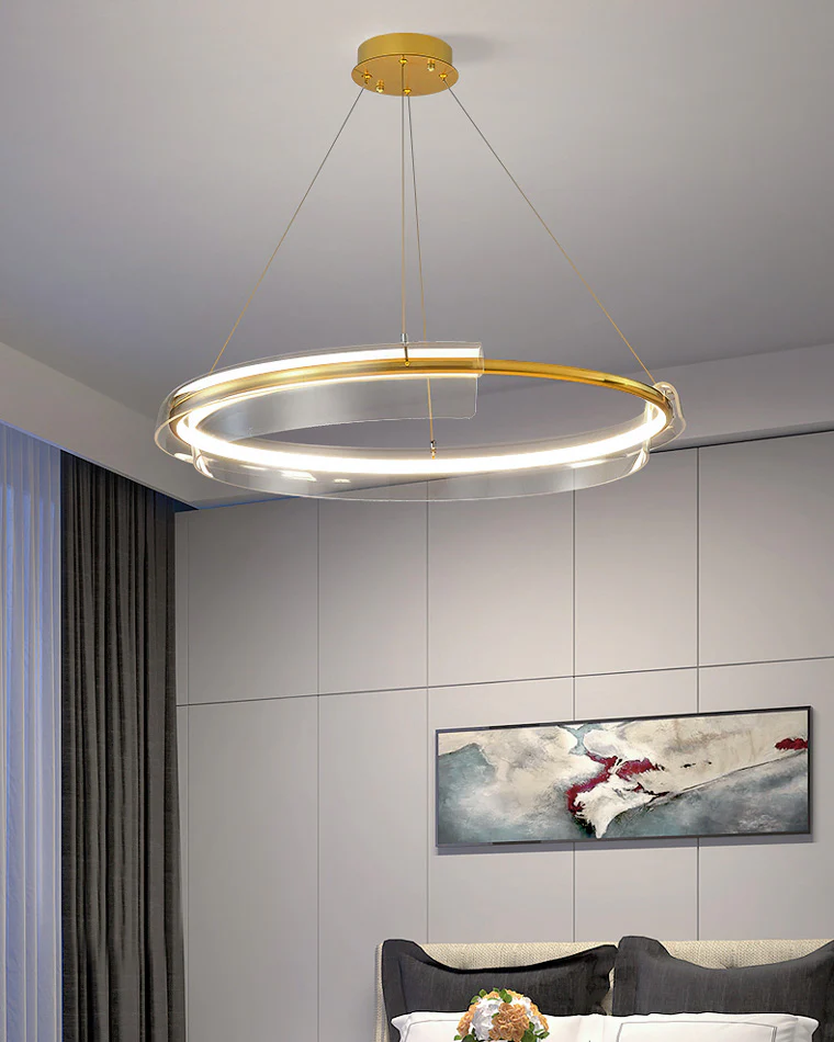 WOMO Gold Circular Led Chandelier-WM2165 - Image 12