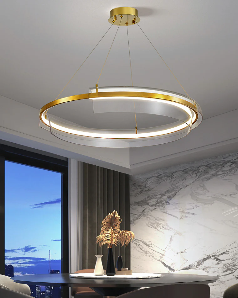 WOMO Gold Circular Led Chandelier-WM2165 - Image 13