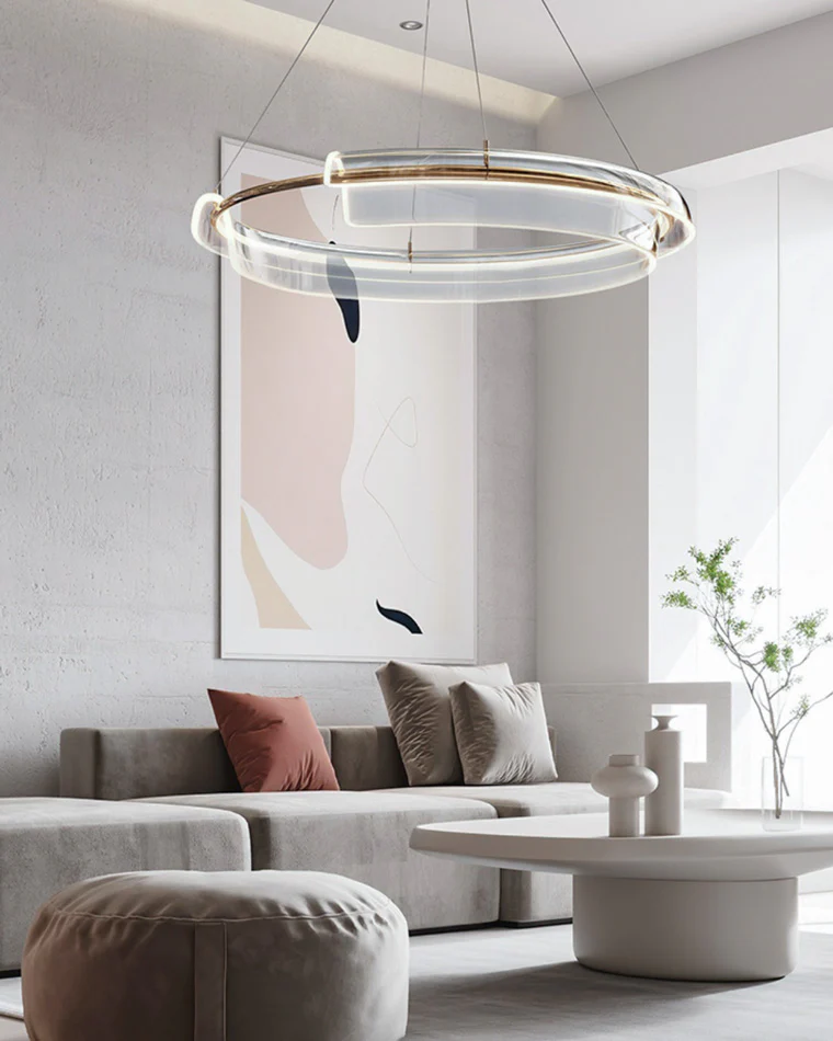 WOMO Gold Circular Led Chandelier-WM2165 - Image 15