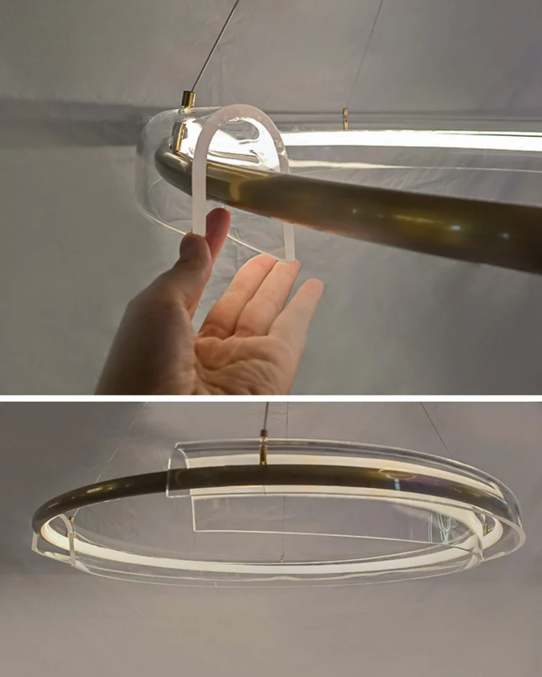 WOMO Gold Circular Led Chandelier-WM2165 - Image 17