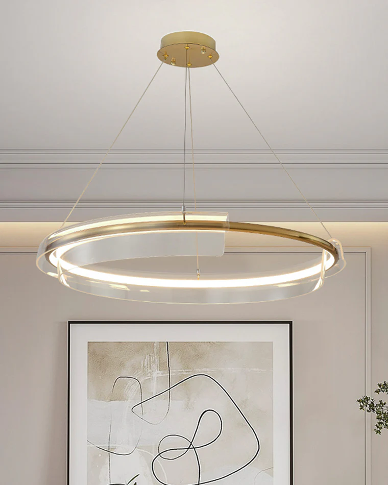WOMO Gold Circular Led Chandelier-WM2165 - Image 2