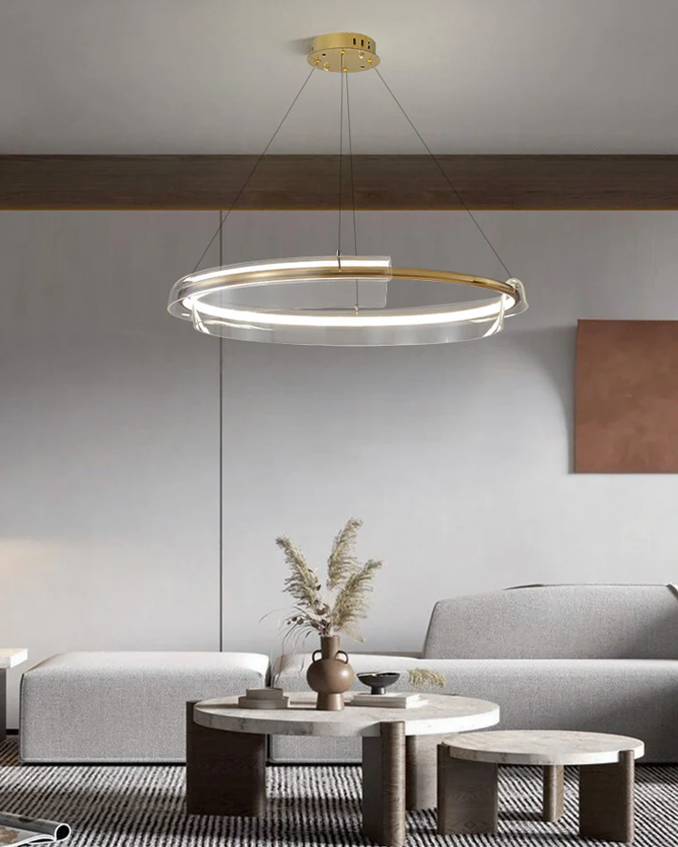 WOMO Gold Circular Led Chandelier-WM2165 - Image 5