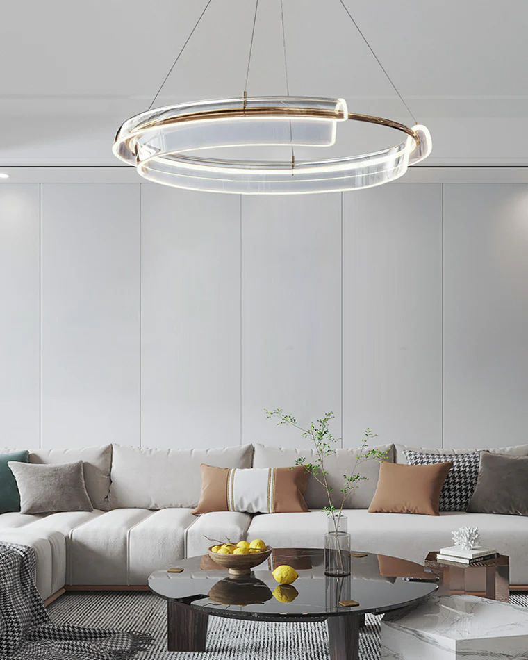 WOMO Gold Circular Led Chandelier-WM2165 - Image 6