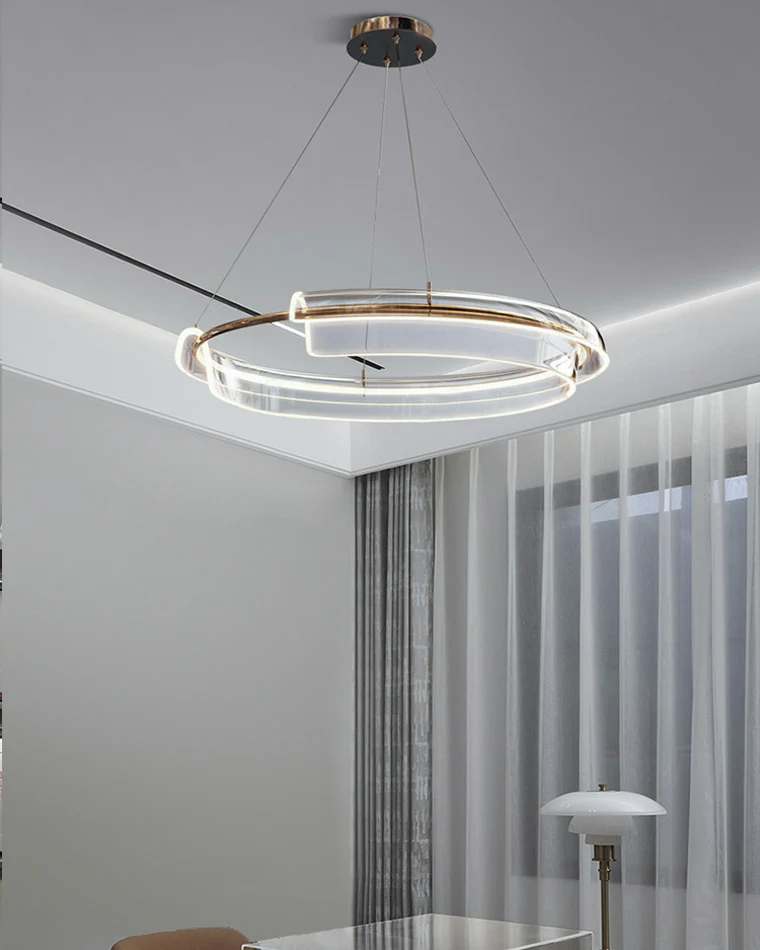 WOMO Gold Circular Led Chandelier-WM2165 - Image 7
