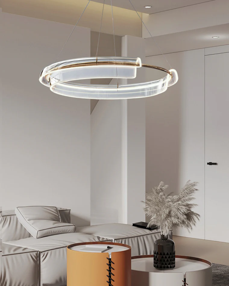 WOMO Gold Circular Led Chandelier-WM2165 - Image 8