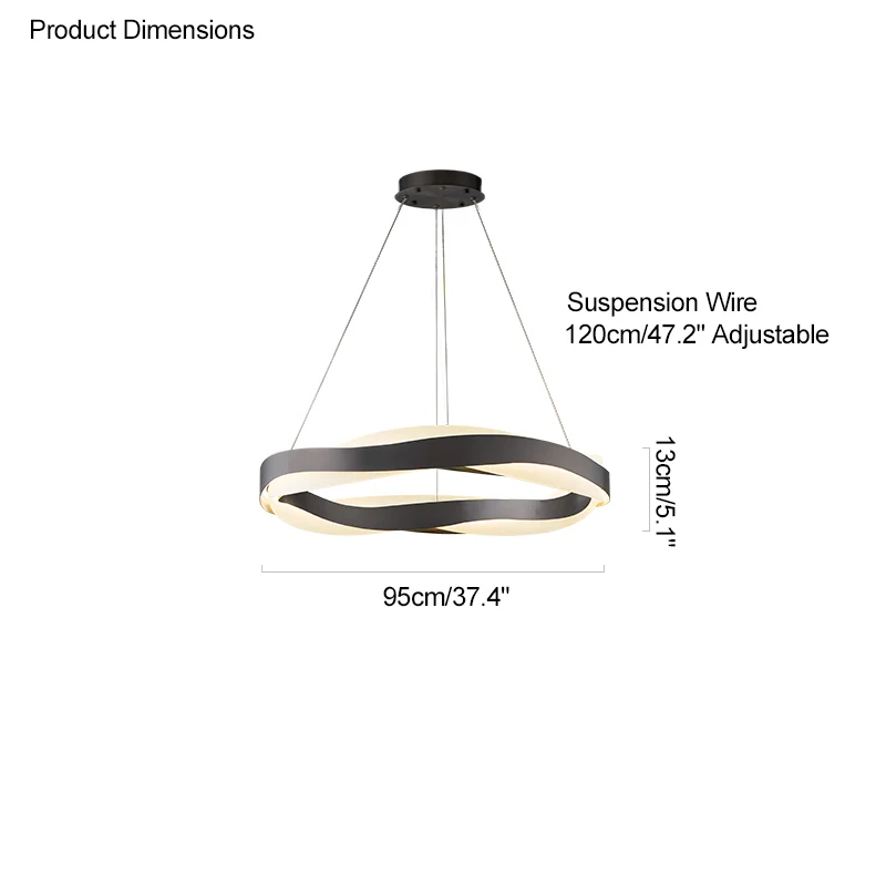 WOMO Wave Circular LED Chandelier-WM2195 - Image 31