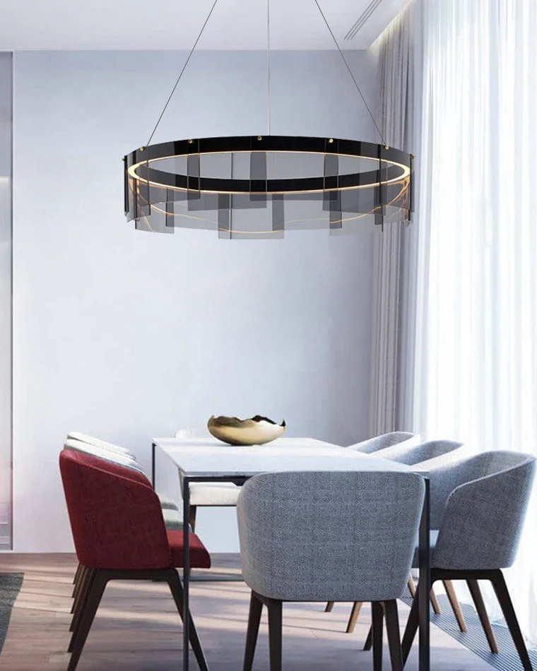 WOMO Smoked Glass Round Chandelier-WM2202 - Image 10