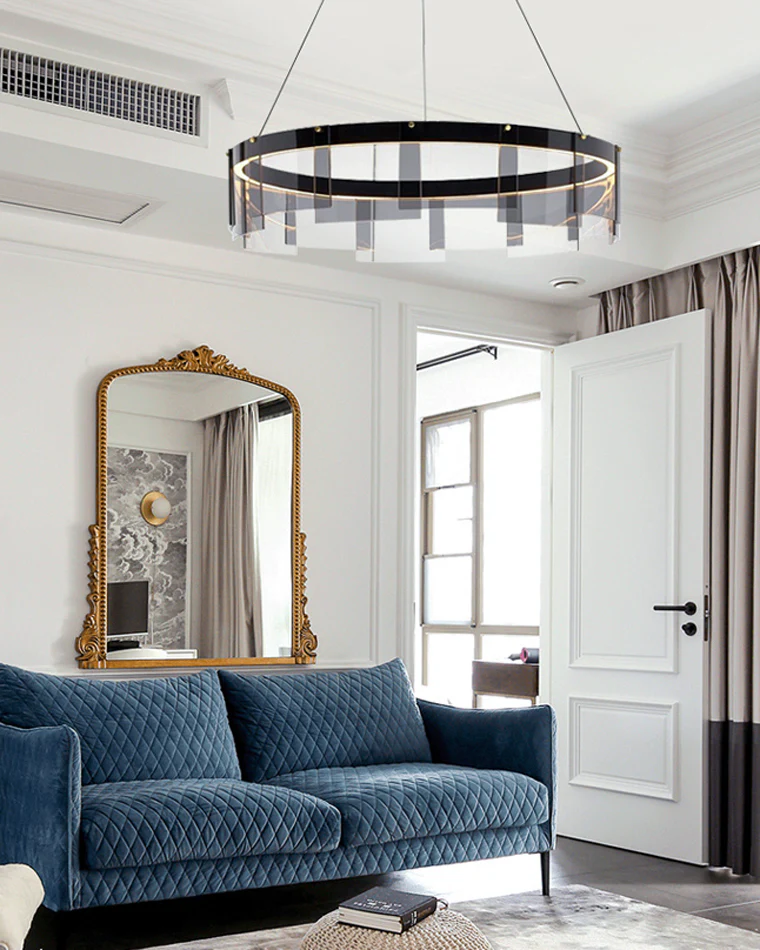 WOMO Smoked Glass Round Chandelier-WM2202 - Image 17